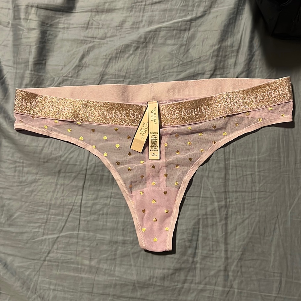 NWT VS SHEER LILAC THONG